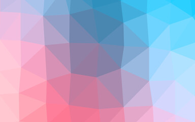 Obraz premium Light Blue, Red vector shining triangular background.