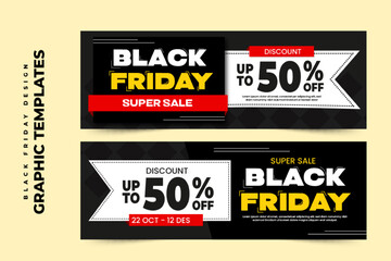 Black Friday sale graphic design template