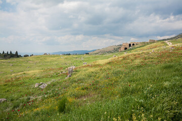 Fototapeta premium Hierapolis is an Ancient City in Pamukkale, Denizli in Turkey