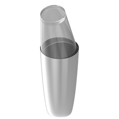 3d rendering illustration of a Boston shaker