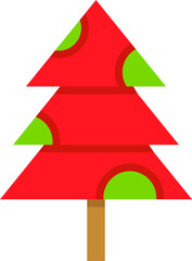 decorative Christmas tree illustration