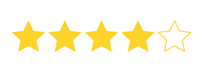 Five stars symbols.