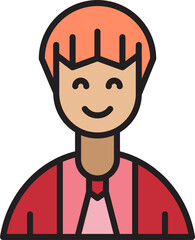 businessman character avatar illustration