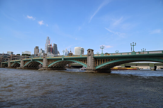 Southwark Bridge in London, England