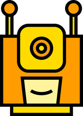robot head avatar illustration