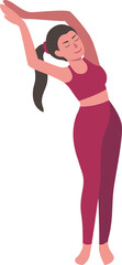 Naklejka na ściany i meble woman yoga pose
