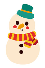 Snow man Icon.