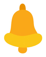 Christmas flat icon bell.