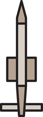 missile and rocket icon illustration