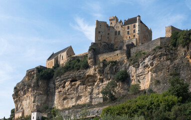 Fototapeta na wymiar the castle of Beynac in the Dordogne area in France