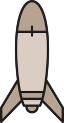 missile and rocket icon illustration