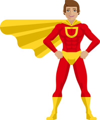 Super Hero Man Cartoon