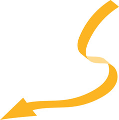 Arrow Ribbon Sign Symbol Pointer