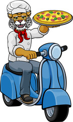 Wildcat Chef Pizza Restaurant Delivery Scooter