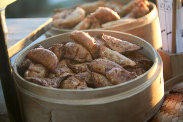 Empanadas al curri, comida, rico, sabroso, alimento, caliente