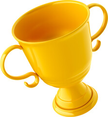 Trophy in 3d render realistic
