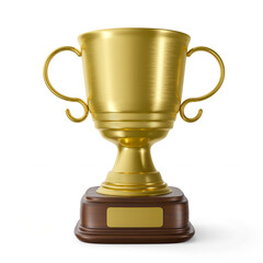 Trophy in 3d render realistic