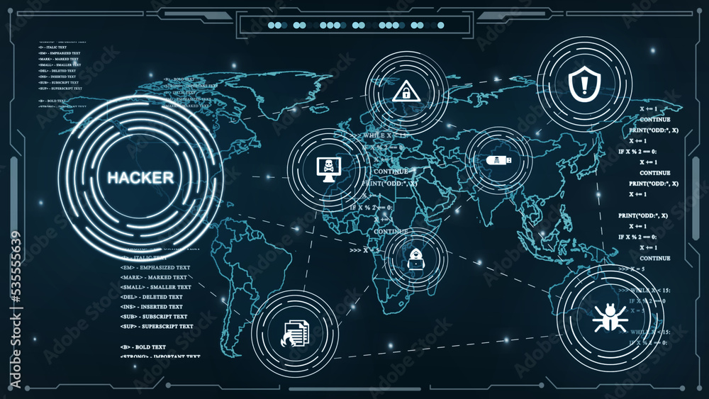 Aufkleber digital security and data protection. conceptual illustration with advanced technology digital displ