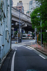 Fototapeta na wymiar 東京六本木4丁目の路地の風景