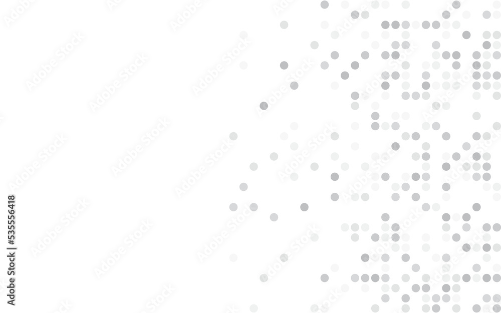 Poster digital technology background. digital data dots gray pattern pixel background