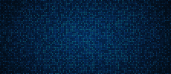 Digital technology background. Digital data dot blue pattern pixel background
