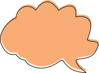 Speech Bubble Cartoon Illustration