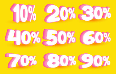 discount percentage illustration promotion