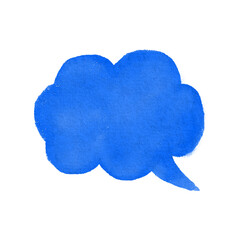 Orange cloud conversation watercolor