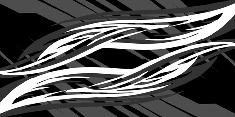 racing background vector design with unique stripes pattern in greyscale