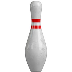 3d rendering illustration of a bowling pin