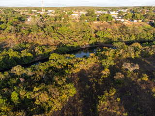 beautiful small town in the middle of the Brazilian savanna, Ponte Alta do Tocantins, Brazil