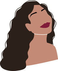 Abstract Black Woman Lady Girl