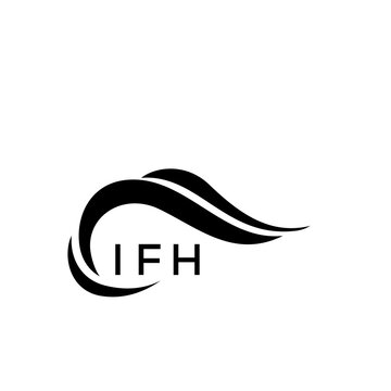IFH letter logo. IFH blue image on white background. IFH Monogram logo design for entrepreneur and business. IFH best icon.
