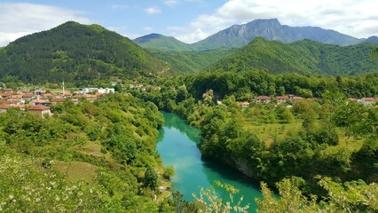 Fototapeta na wymiar Bosnia River and Country