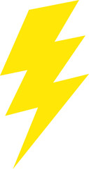 Lightning symbol. Yellow flash sign. Power icon