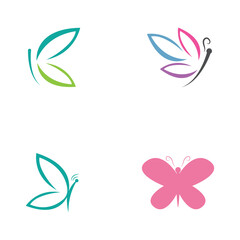 Fototapeta na wymiar Beauty Butterfly icon design