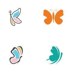 Fototapeta na wymiar Beauty Butterfly icon design