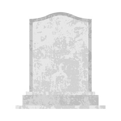 Blank headstone vector