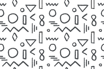 Abstract seamless doodle pattern