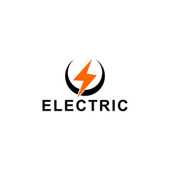 Fototapeta na wymiar Electric Logo Design Concept Template