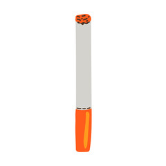 smoked burning cigarette