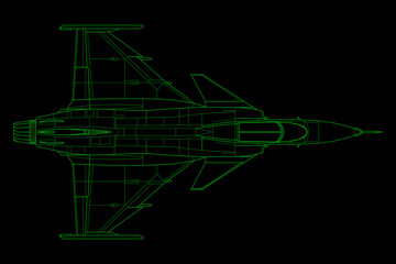 Avión de combate moderno Gripen