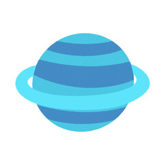 Planet Uranus icon.