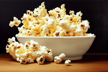 A classic painting of Popcorn 