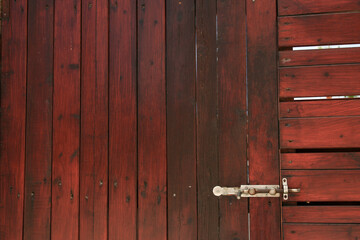 beautiful door lock on street background