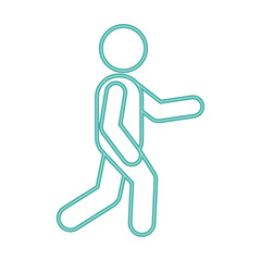 neon person walk