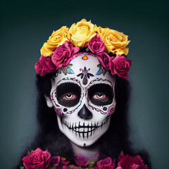 dia de los muertos skull