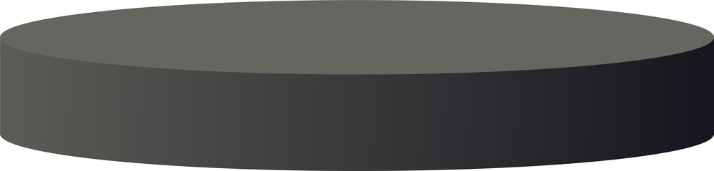 Fototapeta premium Black podiums 3d.