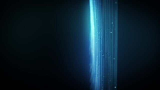 Abstract Swirling And Flowing Lines Background/ 4k animation of an abstract wallpaper technology background with waving powerful light stroke patterns rendered using ambient occlusion and depth of fie