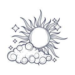 astrology sun and clouds astrology